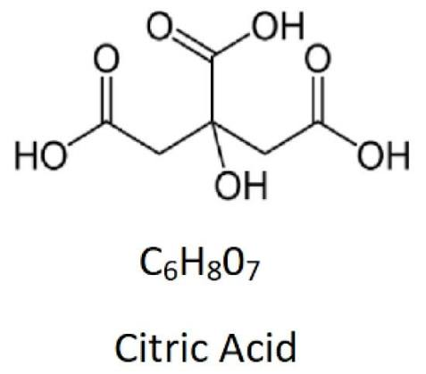 Citric Acid structural formula