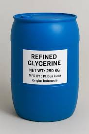 Illustrative refined glycerine industrial drum