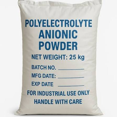 Illustrative Anionic Polyelectrolyte powder 25 kg bag