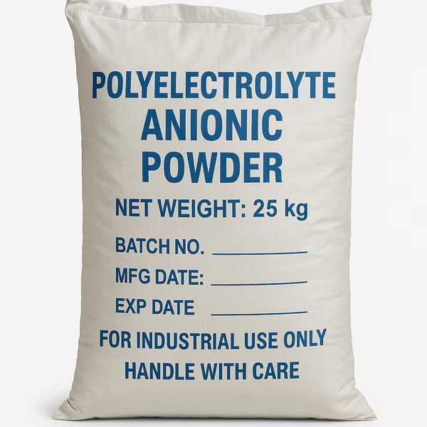 Illustrative Anionic Polyelectrolyte powder 25 kg bag